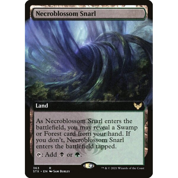 Magic: The Gathering Necroblossom Snarl (Extended Art) (363) Lightly Played Foil