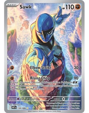 Pokemon Sawk (130) Lightly Played Holofoil