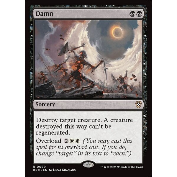 Magic: The Gathering Damn (089) Lightly Played