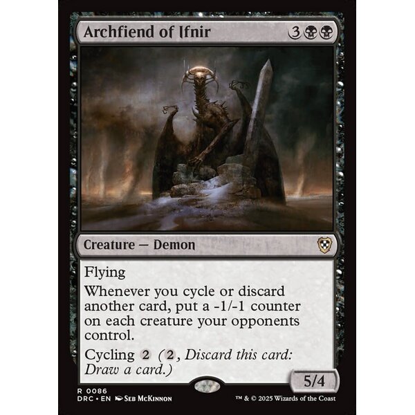 Magic: The Gathering Archfiend of Ifnir (086) Lightly Played