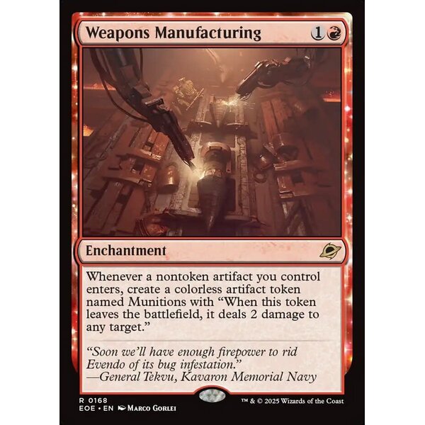 Magic: The Gathering Weapons Manufacturing (168) Lightly Played