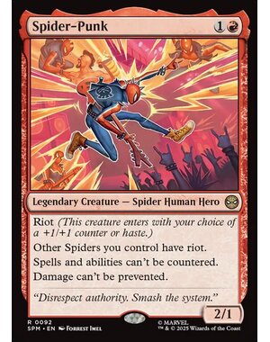 Magic: The Gathering Spider-Punk (092) Lightly Played