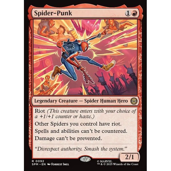 Magic: The Gathering Spider-Punk (092) Lightly Played