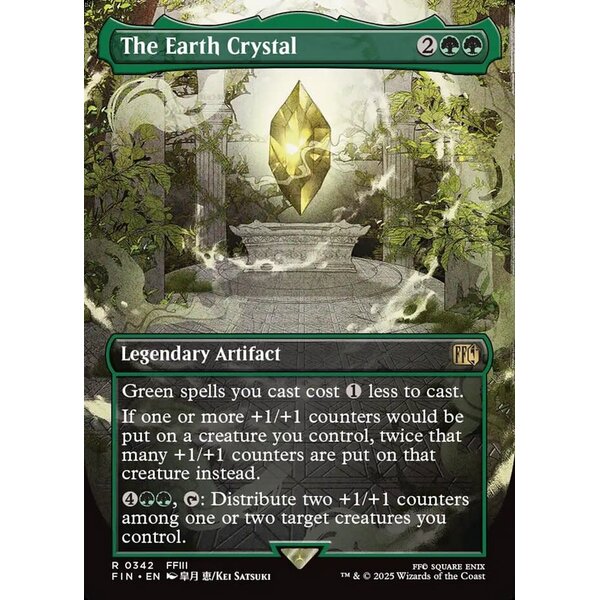 Magic: The Gathering The Earth Crystal (Borderless) (342) Lightly Played