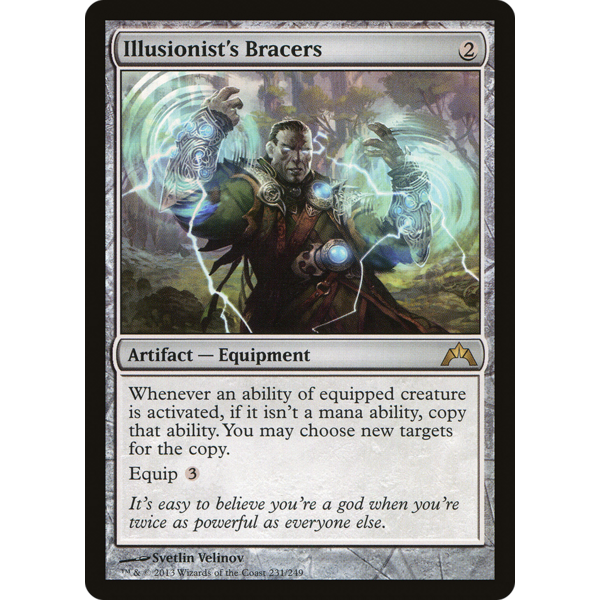 Magic: The Gathering Illusionist's Bracers (231) Lightly Played