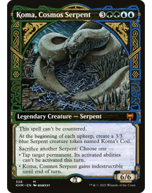 Magic: The Gathering Koma, Cosmos Serpent (Showcase) (326) Lightly Played