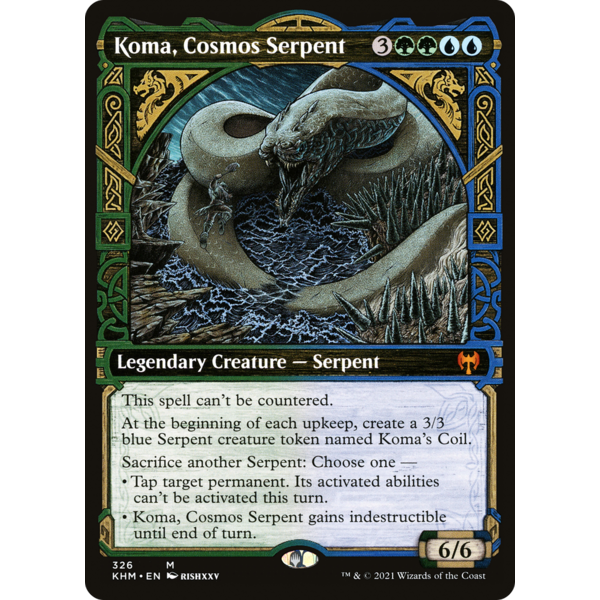 Magic: The Gathering Koma, Cosmos Serpent (Showcase) (326) Lightly Played
