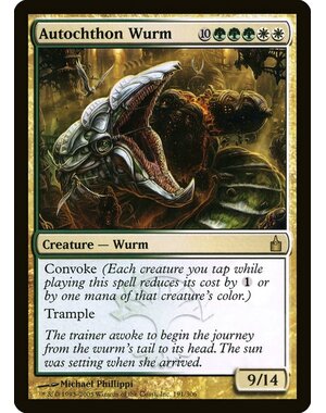Magic: The Gathering Autochthon Wurm (191) Lightly Played