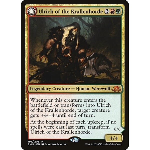 Magic: The Gathering Ulrich of the Krallenhorde (191) Lightly Played