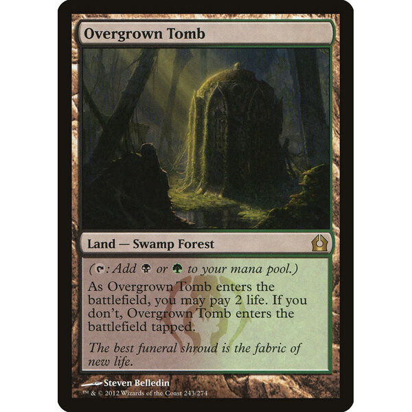 Magic: The Gathering Overgrown Tomb (243) Moderately Played