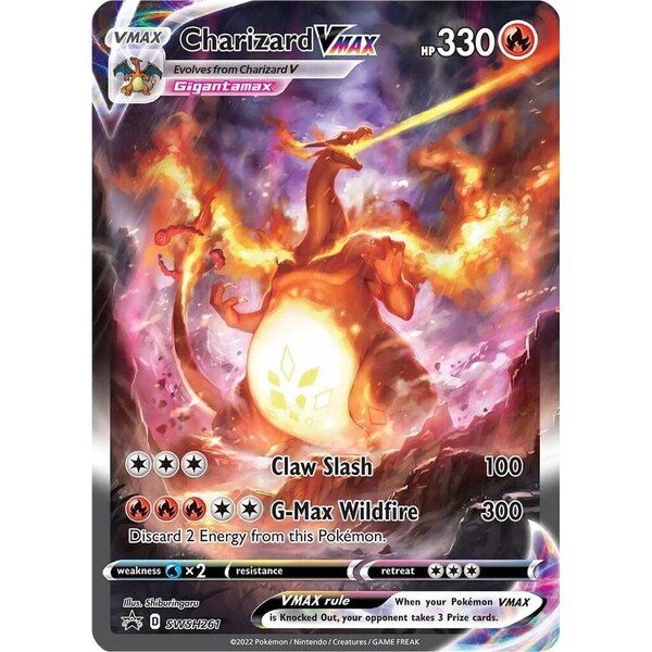 Pokemon Charizard VMAX (SWSH261) Lightly Played