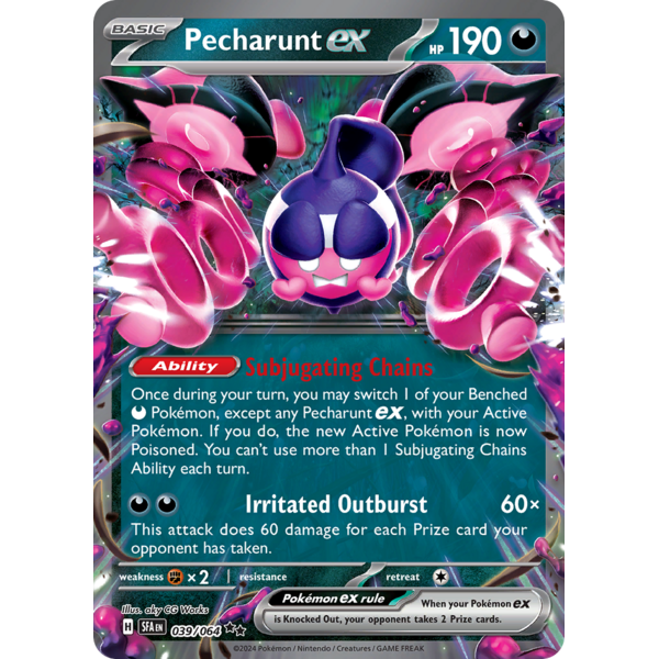 Pokemon Pecharunt ex (039) Lightly Played Holofoil