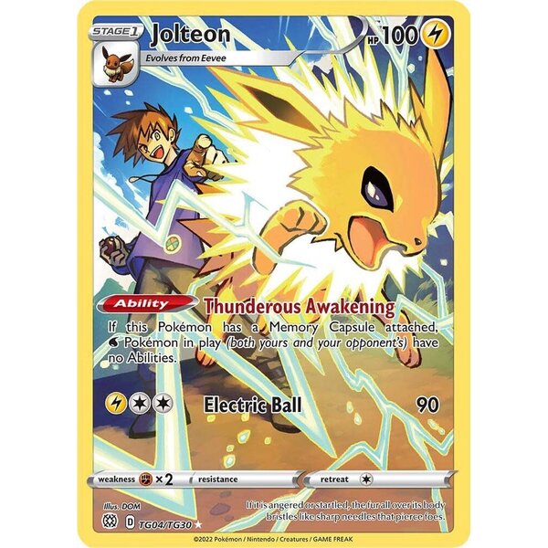 Pokemon Jolteon (TG04) Lightly Played Holofoil