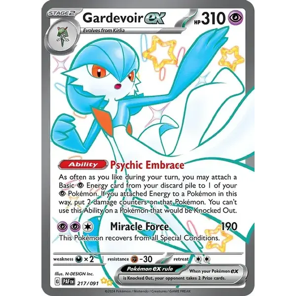 Pokemon Gardevoir ex (217) Lightly Played Holofoil