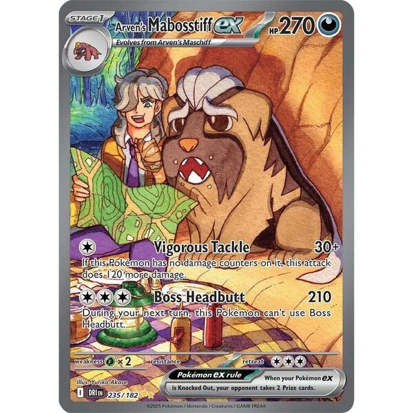 Pokemon Arven's Mabosstiff ex (235) Lightly Played Holofoil