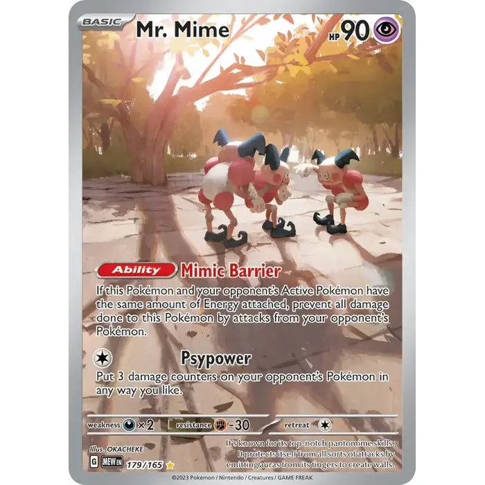Pokemon Mr. Mime (179) Lightly Played Holofoil