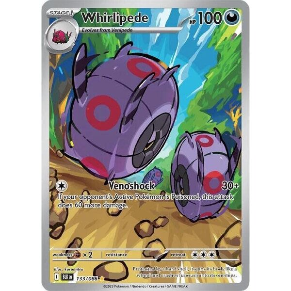 Pokemon Whirlipede (133) Lightly Played Holofoil