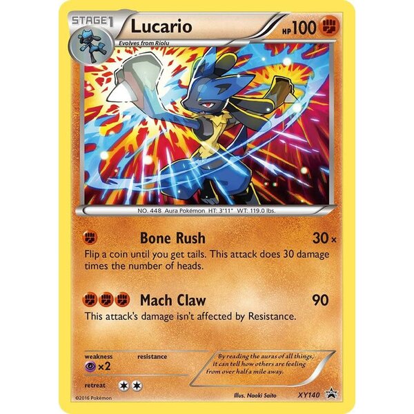 Pokemon Lucario (XY140) Lightly Played
