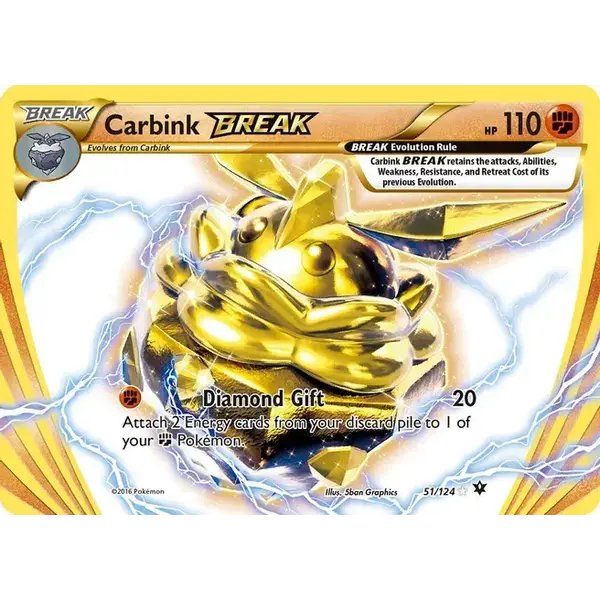 Pokemon Carbink BREAK (051) Lightly Played Holofoil