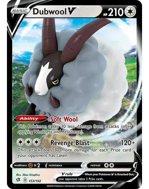 Pokemon Dubwool V (153) Lightly Played