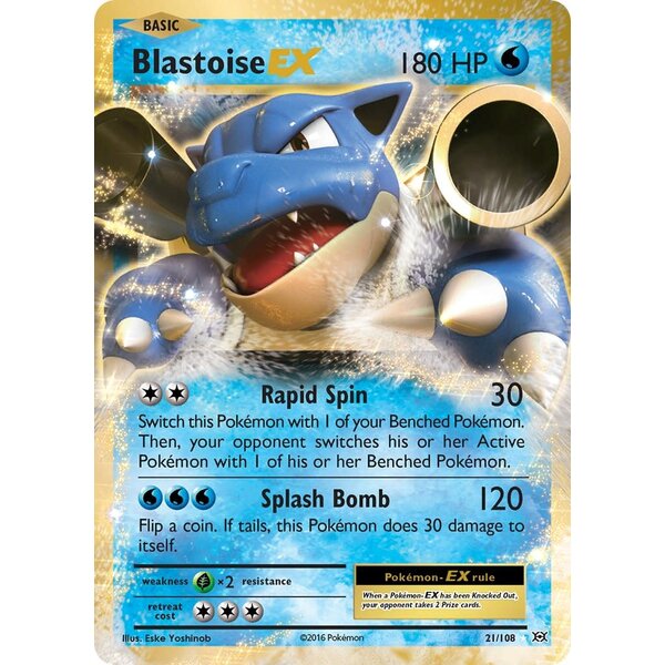 Pokemon Blastoise EX (021) Lightly Played Holofoil
