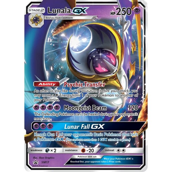 Pokemon Lunala GX (SM17) Lightly Played