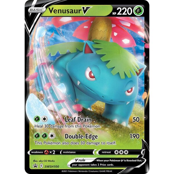 Pokemon Venusaur V (SWSH100) Lightly Played Holofoil