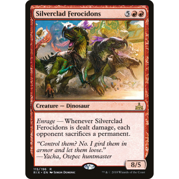 Magic: The Gathering Silverclad Ferocidons (115) Lightly Played