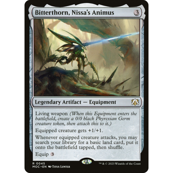 Magic: The Gathering Bitterthorn, Nissa's Animus (045) Lightly Played