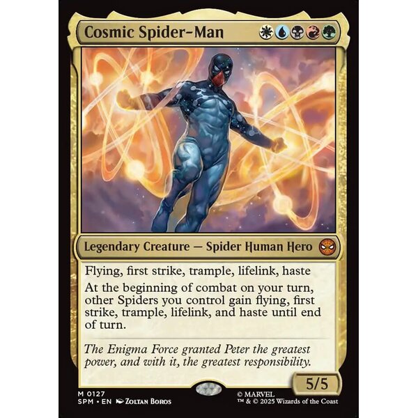 Magic: The Gathering Cosmic Spider-Man (127) Lightly Played Foil