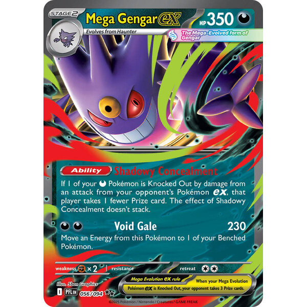 Pokemon Mega Gengar ex (056) Lightly Played