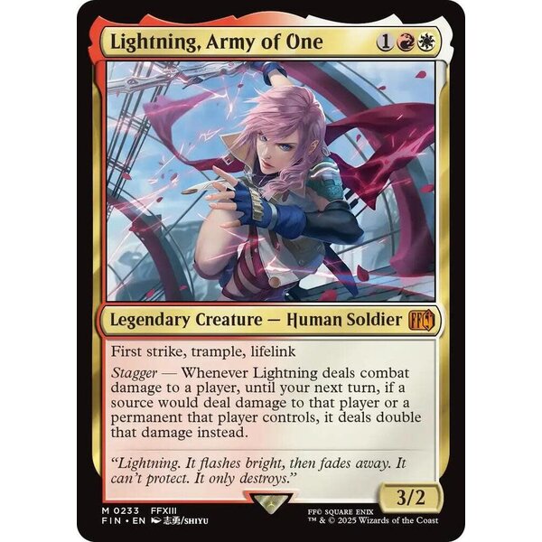 Magic: The Gathering Lightning, Army of One (233) Lightly Played
