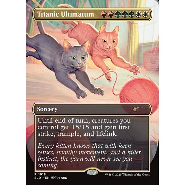 Magic: The Gathering Titanic Ultimatum (1918) Lightly Played Foil