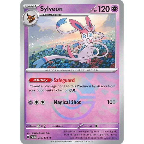 Pokemon Sylveon (Poke Ball Pattern) (040) Lightly Played Holofoil