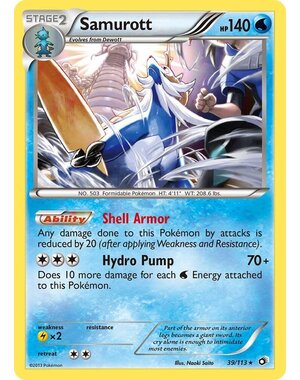 Pokemon Samurott (039) Lightly Played Reverse Holofoil