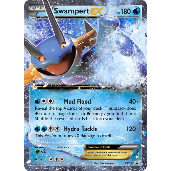 Pokemon Swampert EX (XY55) Moderately Played