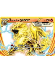 Pokemon Arcanine Break (XY180) Moderately  Played