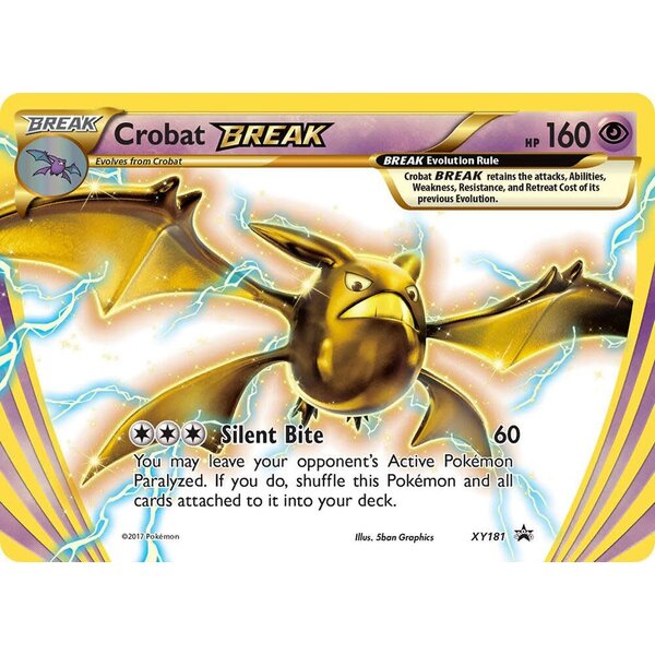 Pokemon Crobat BREAK (XY181) Heavily Played
