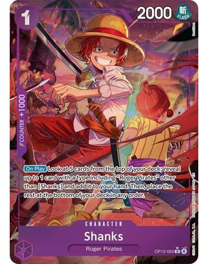 Bandai Shanks (Alternate Art) (OP13-065) Lightly Played