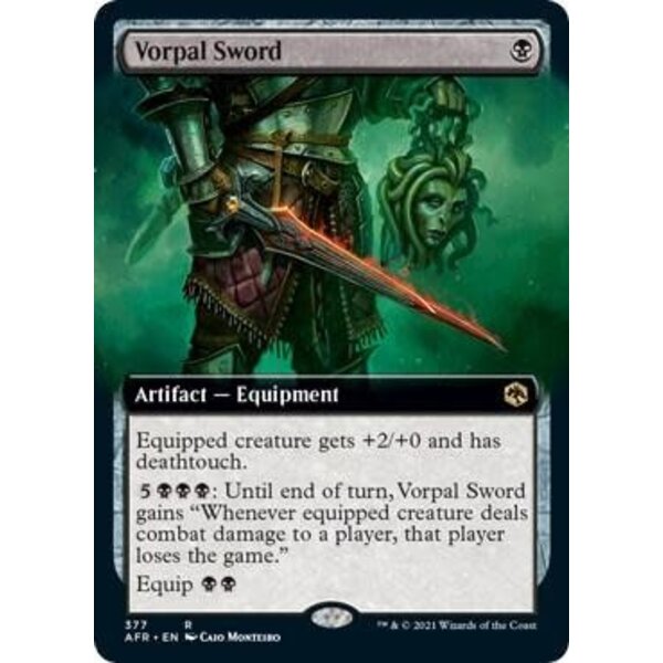 Magic: The Gathering Vorpal Sword (Extended Art) (377) Lightly Played