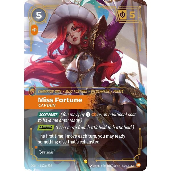 UVS Games Miss Fortune - Captain (Alternate Art) (162a) Near Mint Foil