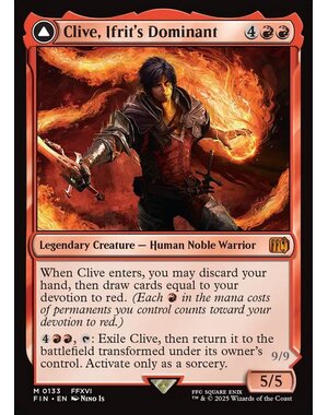 Magic: The Gathering Clive, Ifrit's Dominant (133) Lightly Played Foil