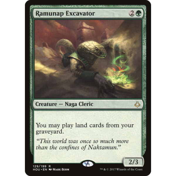 Magic: The Gathering Ramunap Excavator (129) Lightly Played