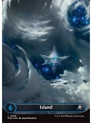 Magic: The Gathering Island (Borderless) (Galaxy Foil) (368) Lightly Played Foil