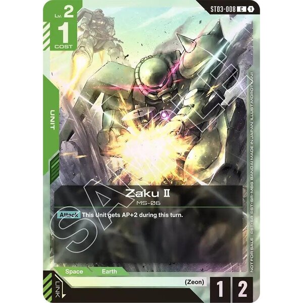 Bandai Zaku II (Championship Participation Pack 01) (ST03-008) Lightly Played
