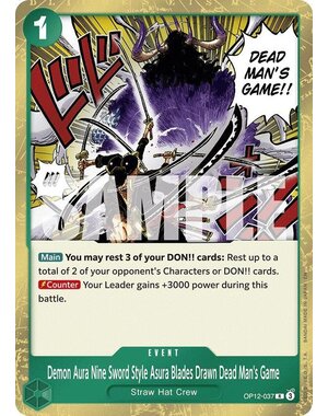 Bandai Demon Aura Nine Sword Style Asura Blades Drawn Dead Man's Game (037) Lightly Played