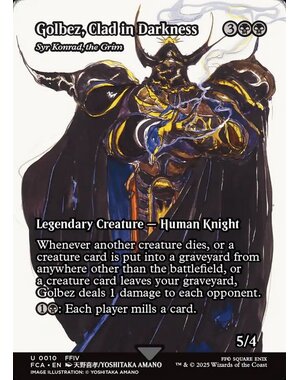 Magic: The Gathering Golbez, Clad in Darkness - Syr Konrad, the Grim (Showcase) (010) Lightly Played Foil