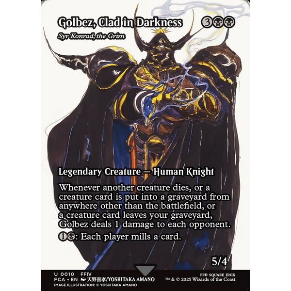 Magic: The Gathering Golbez, Clad in Darkness - Syr Konrad, the Grim (Showcase) (010) Lightly Played Foil