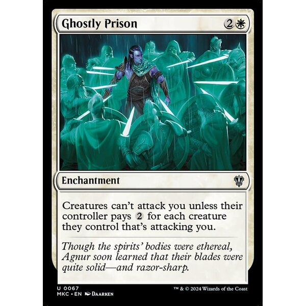 Magic: The Gathering Ghostly Prison (067) Lightly Played