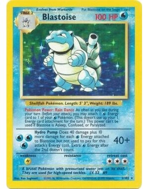 Pokemon Blastoise (002) Damaged Holofoil